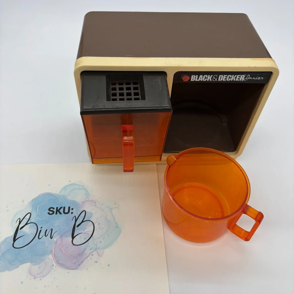 Vintage Black & Decker Junior Plastic‎ Play Pretend Coffee Maker Untested
